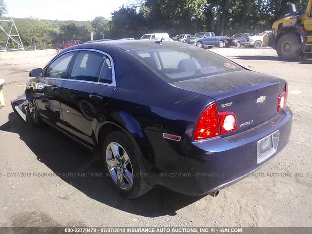 1G1ZC5EBXAF270639 - 2010 CHEVROLET MALIBU 1LT BLUE photo 3