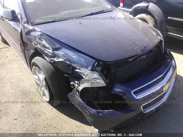 1G1ZC5EBXAF270639 - 2010 CHEVROLET MALIBU 1LT BLUE photo 6