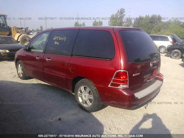 2MRDA20224BJ02896 - 2004 MERCURY MONTEREY RED photo 3