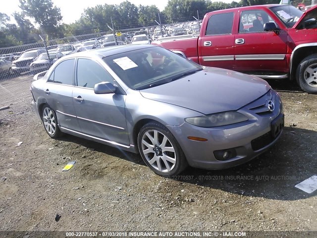 1YVHP80D865M24449 - 2006 MAZDA 6 S BLUE photo 1