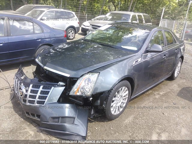 1G6DG5E55C0132645 - 2012 CADILLAC CTS LUXURY COLLECTION GRAY photo 2