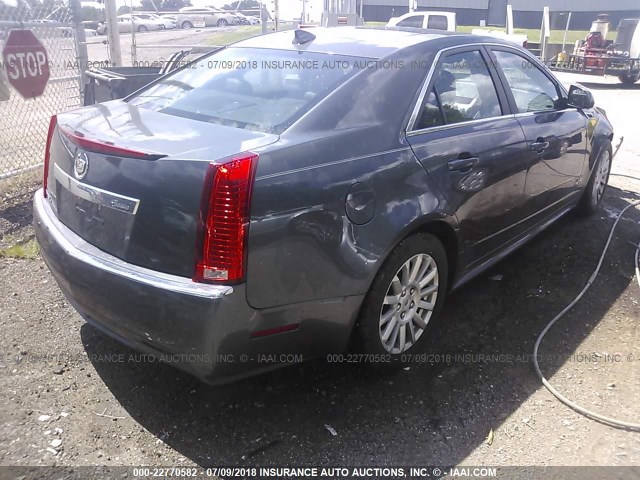 1G6DG5E55C0132645 - 2012 CADILLAC CTS LUXURY COLLECTION GRAY photo 4