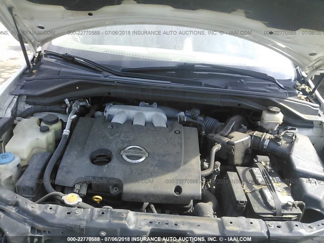JN8AZ08W06W526514 - 2006 NISSAN MURANO SL/SE/S თეთრი ფოტო 10