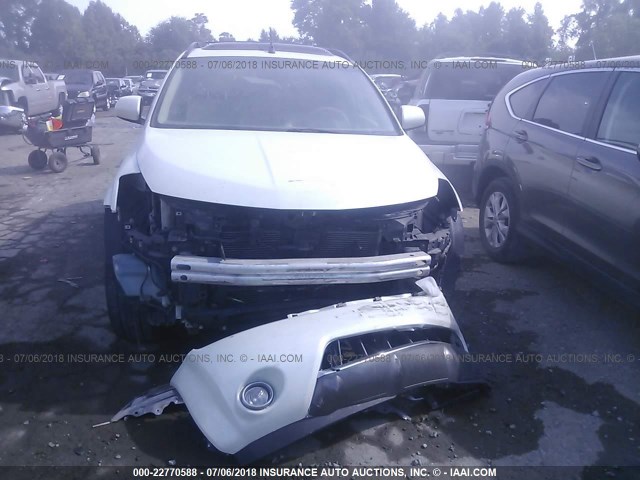 JN8AZ08W06W526514 - 2006 NISSAN MURANO SL/SE/S WHITE photo 6