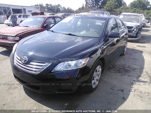 4T1BB46K49U066569 - 2009 TOYOTA CAMRY HYBRID BLACK photo 2