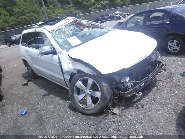 1C4RJECG0FC749561 - 2015 JEEP GRAND CHEROKEE OVERLAND WHITE photo 1