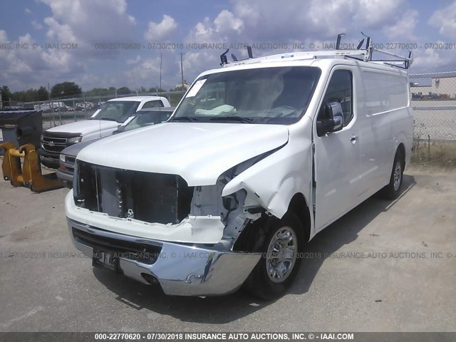 1N6BF0KY8EN102129 - 2014 NISSAN NV 1500/2500 WHITE photo 2