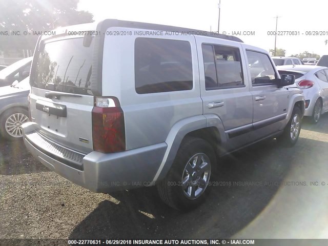 1J8HG48P77C671254 - 2007 JEEP COMMANDER ნაცრისფერი ფოტო 4