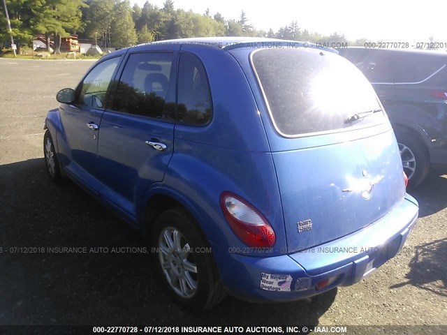 3A8FY68B36T279749 - 2006 CHRYSLER PT CRUISER LIMITED BLUE photo 3