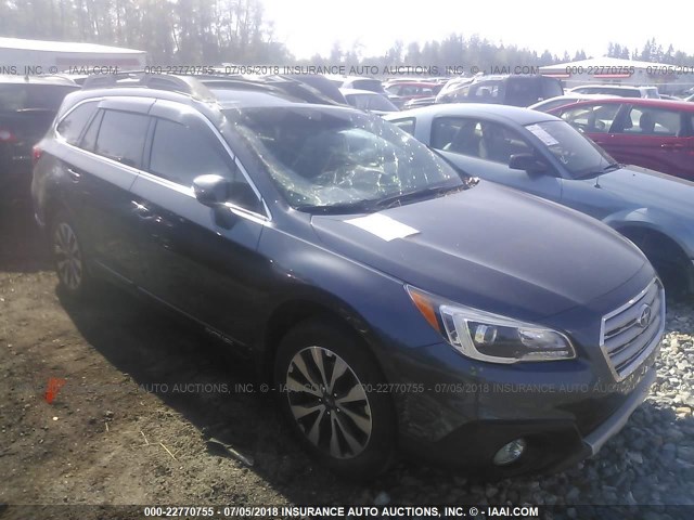 4S4BSALC4F3307947 - 2015 SUBARU OUTBACK 2.5I LIMITED GRAY photo 1