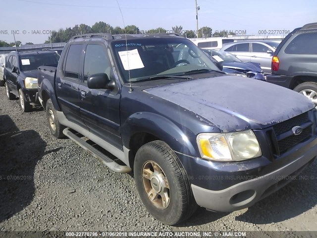 1FMZU67E93UC37028 - 2003 FORD EXPLORER SPORT TR  BLUE photo 1