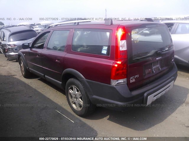 YV1SZ592951182776 - 2005 VOLVO XC70 RED photo 3