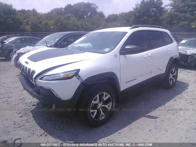 1C4PJMBS0EW127787 - 2014 JEEP CHEROKEE TRAILHAWK 白色 照片 2