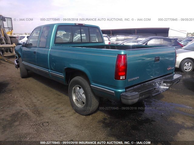 2GTEK19K7R1541185 - 1994 GMC SIERRA K1500 GREEN photo 3