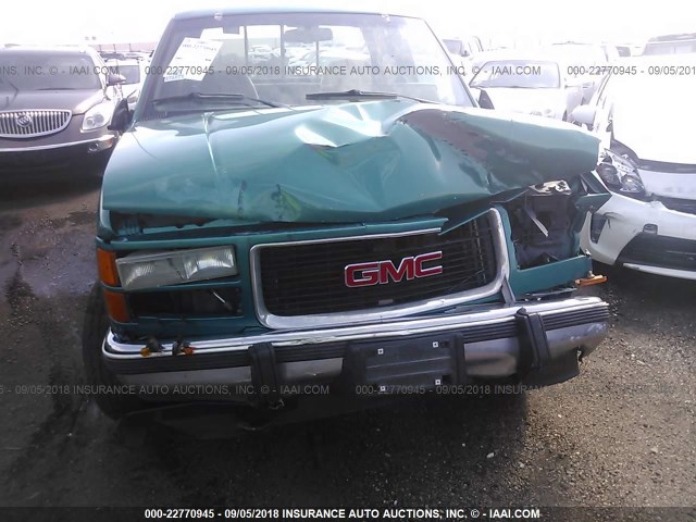 2GTEK19K7R1541185 - 1994 GMC SIERRA K1500 GREEN photo 6