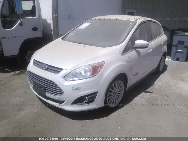 1FADP5CU7GL118490 - 2016 FORD C-MAX PREMIUM SEL WHITE photo 2