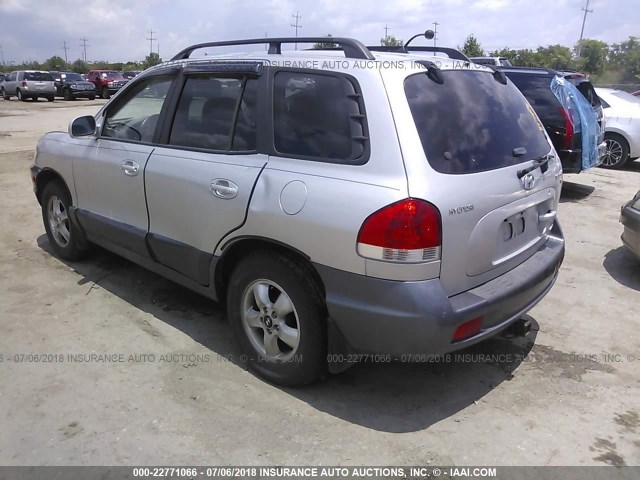 KM8SC73D86U101873 - 2006 HYUNDAI SANTA FE GLS/LIMITED SILVER photo 3