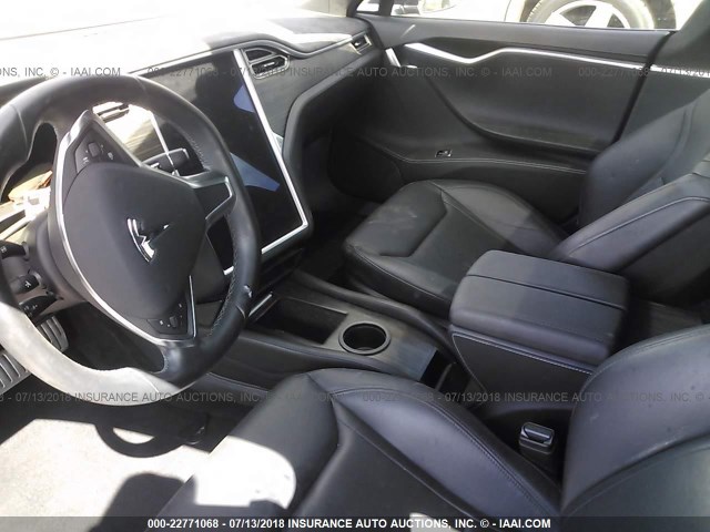 5YJSA1H21EFP62845 - 2014 TESLA MODEL S Dark Blue photo 5