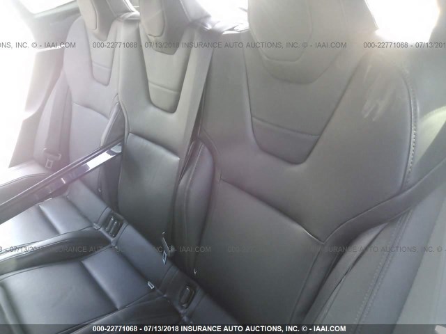 5YJSA1H21EFP62845 - 2014 TESLA MODEL S Dark Blue photo 8