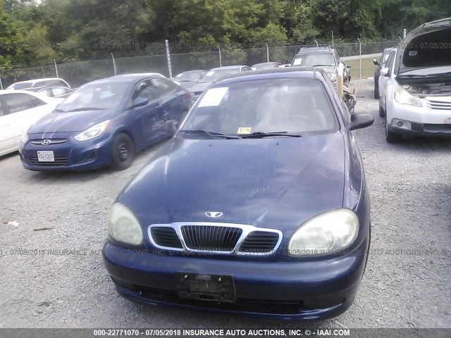 KLATA226X2B695917 - 2002 DAEWOO LANOS S Azul foto 6