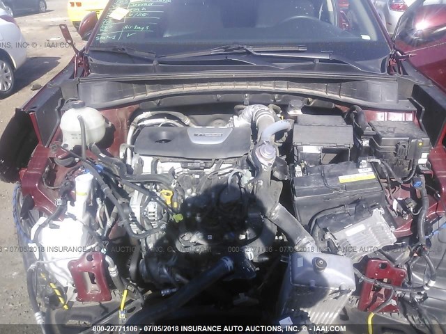 KM8J3CA20GU044298 - 2016 HYUNDAI TUCSON LIMITED/SPORT AND ECO/SE MAROON photo 10