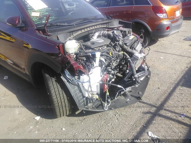 KM8J3CA20GU044298 - 2016 HYUNDAI TUCSON LIMITED/SPORT AND ECO/SE MAROON photo 6