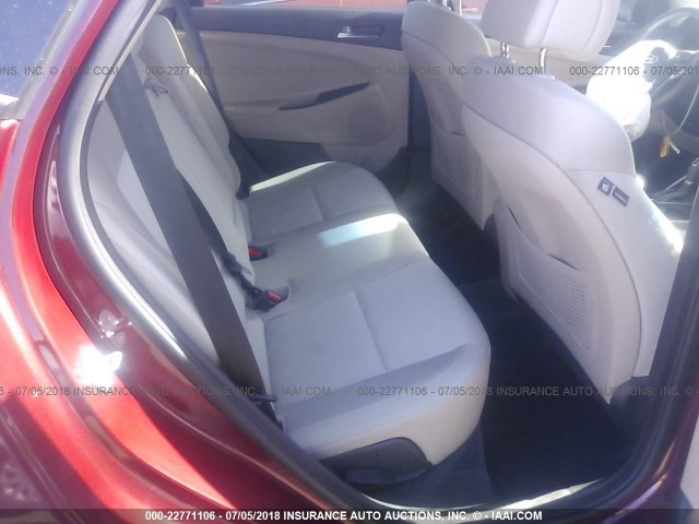 KM8J3CA20GU044298 - 2016 HYUNDAI TUCSON LIMITED/SPORT AND ECO/SE MAROON photo 8