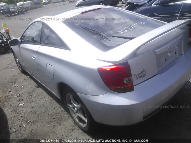 JTDDY32T3Y0026364 - 2000 TOYOTA CELICA GT-S SILVER photo 3