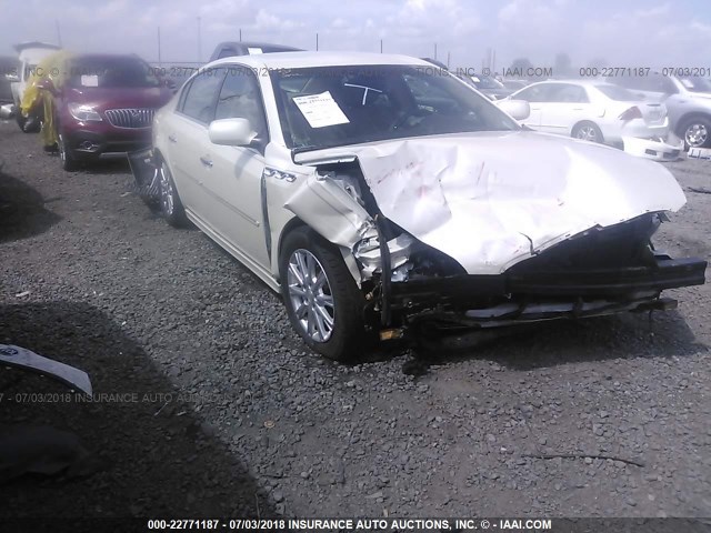 1G4HC5EM0BU119399 - 2011 BUICK LUCERNE CXL WHITE photo 1