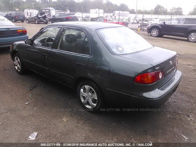 2T1BR12E72C520704 - 2002 TOYOTA COROLLA CE/LE/S 绿色 照片 3