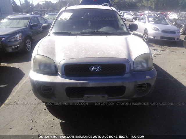 KM8SB82B91U071364 - 2001 HYUNDAI SANTA FE WHITE photo 6