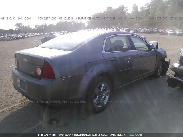 1G1ZC5E06A4128105 - 2010 CHEVROLET MALIBU 1LT 灰色 照片 4