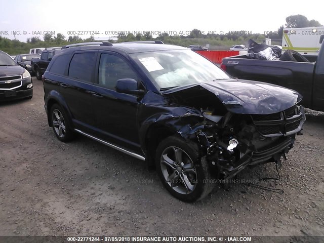 3C4PDCGB7HT607488 - 2017 DODGE JOURNEY CROSSROAD BLUE photo 1