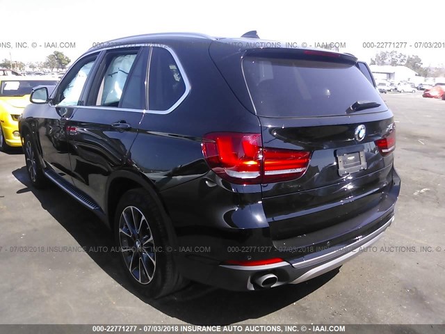 5UXKR0C56G0S85544 - 2016 BMW X5 XDRIVE35I BLACK photo 3