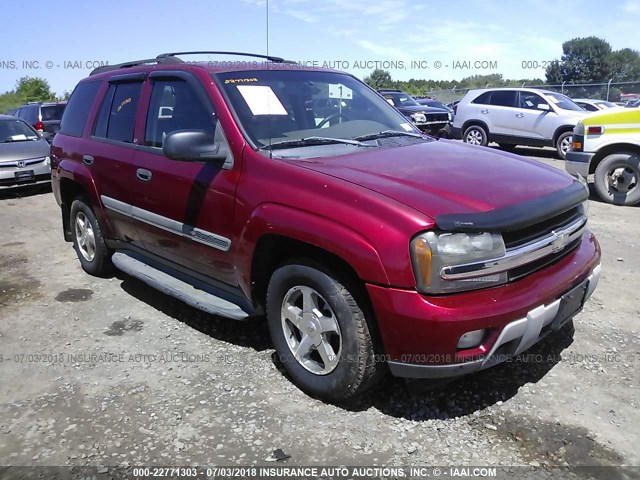 1GNDT13S922127923 - 2002 CHEVROLET TRAILBLAZER  RED photo 1