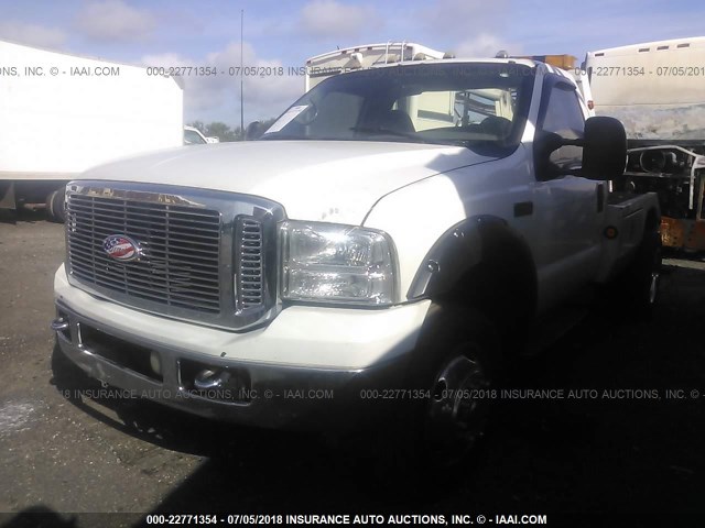 1FDXF46F9YEB04884 - 2000 FORD F450 SUPER DUTY WHITE photo 2