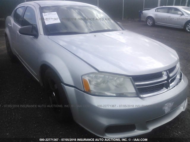 1B3BD4FB6BN540747 - 2011 DODGE AVENGER EXPRESS SILVER photo 1