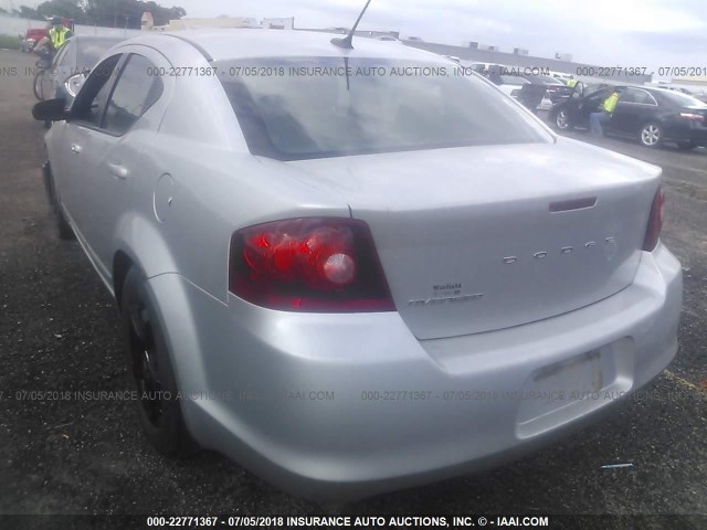 1B3BD4FB6BN540747 - 2011 DODGE AVENGER EXPRESS 银色 照片 3