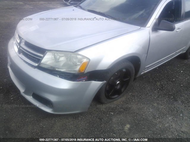 1B3BD4FB6BN540747 - 2011 DODGE AVENGER EXPRESS 银色 照片 6