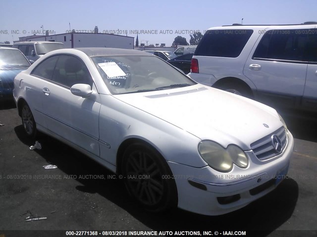 WDBTJ56J86F169310 - 2006 MERCEDES-BENZ CLK 350 WHITE photo 1