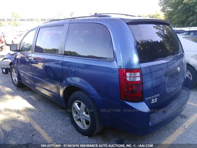 2D4RN3D15AR440271 - 2010 DODGE GRAND CARAVAN HERO BLUE photo 3