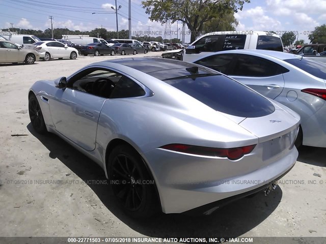 SAJWA6ATXH8K43235 - 2017 JAGUAR F-TYPE SILVER photo 3