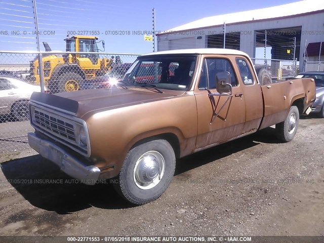 D27BD6S237473 - 1976 DODGE TRUCK BROWN photo 2