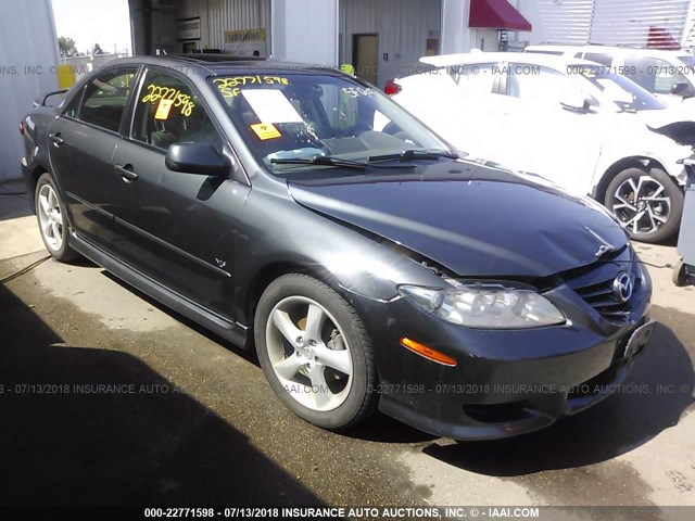 1YVHP80D845N58813 - 2004 MAZDA 6 S Сұр фото 1