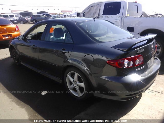 1YVHP80D845N58813 - 2004 MAZDA 6 S Сұр фото 3