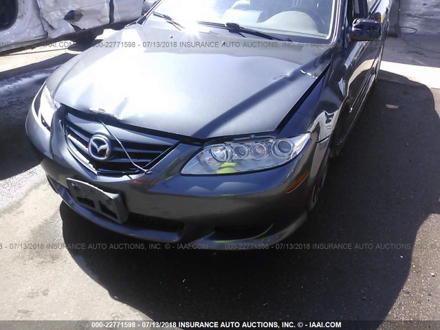 1YVHP80D845N58813 - 2004 MAZDA 6 S Сұр фото 6