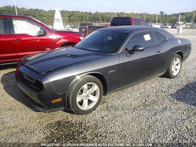 2C3CDYAG4EH116465 - 2014 DODGE CHALLENGER SXT GRAY photo 2