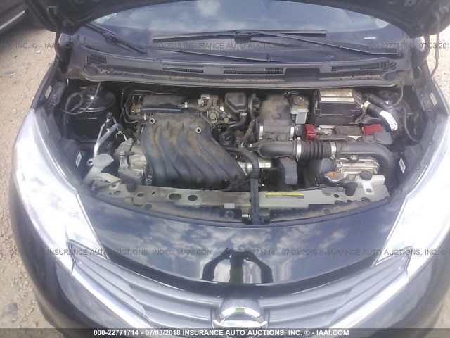3N1CE2CP7EL410360 - 2014 NISSAN VERSA NOTE S/S PLUS/SV/SL BLACK photo 10
