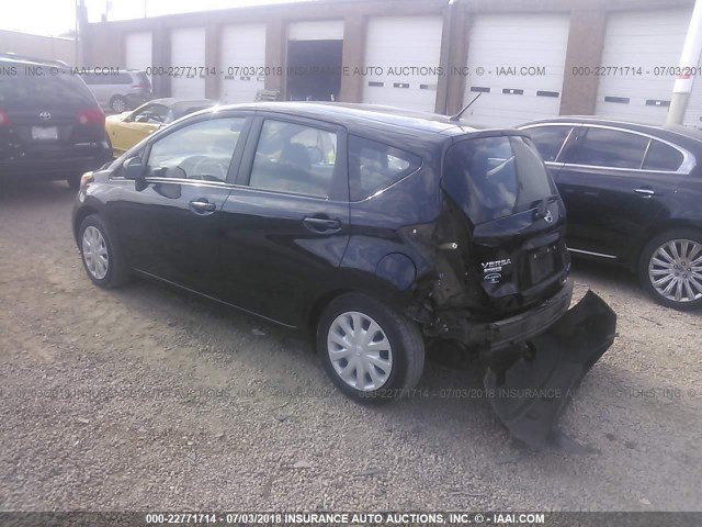 3N1CE2CP7EL410360 - 2014 NISSAN VERSA NOTE S/S PLUS/SV/SL BLACK photo 3