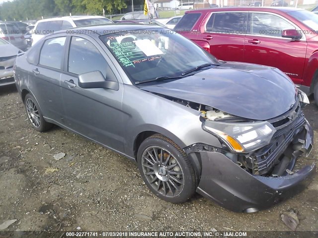 1FAHP3GN2BW184123 - 2011 FORD FOCUS SES GRAY photo 1